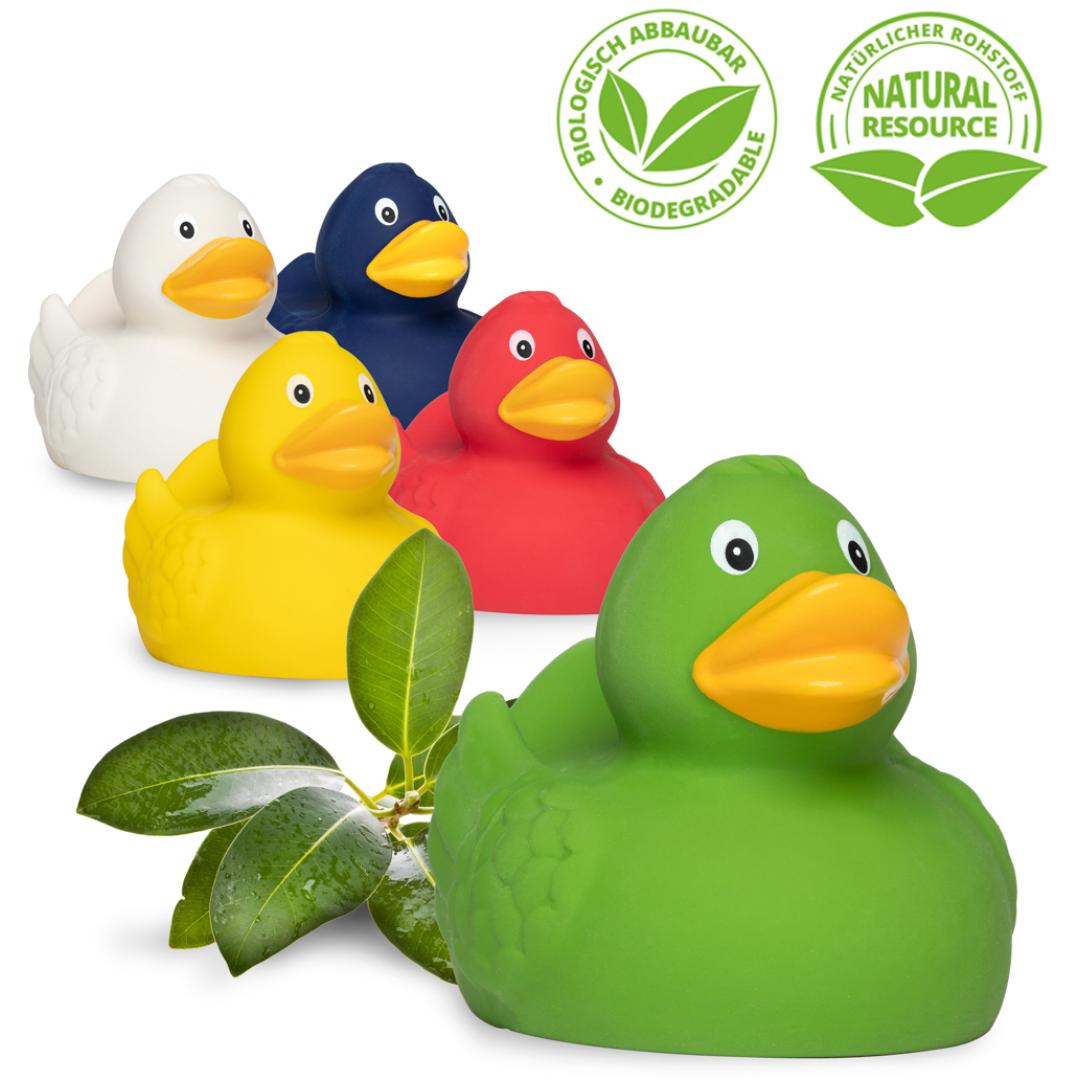 M134001 Gelb/orange - Naturkautschuk-Ente, klassik - mbw